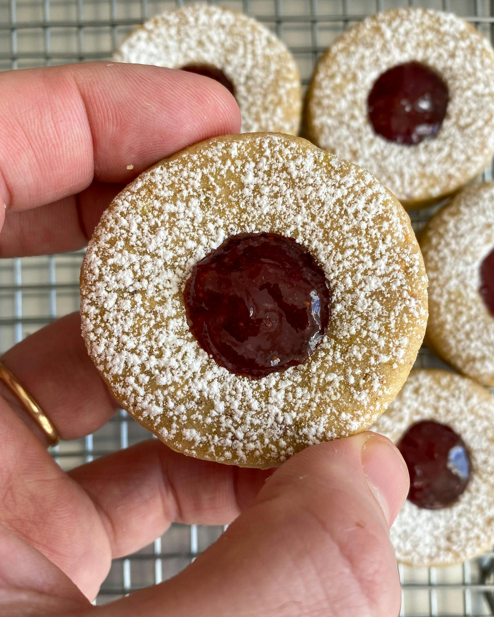 Picture for Strawberry-Sumac Linzer Cookies