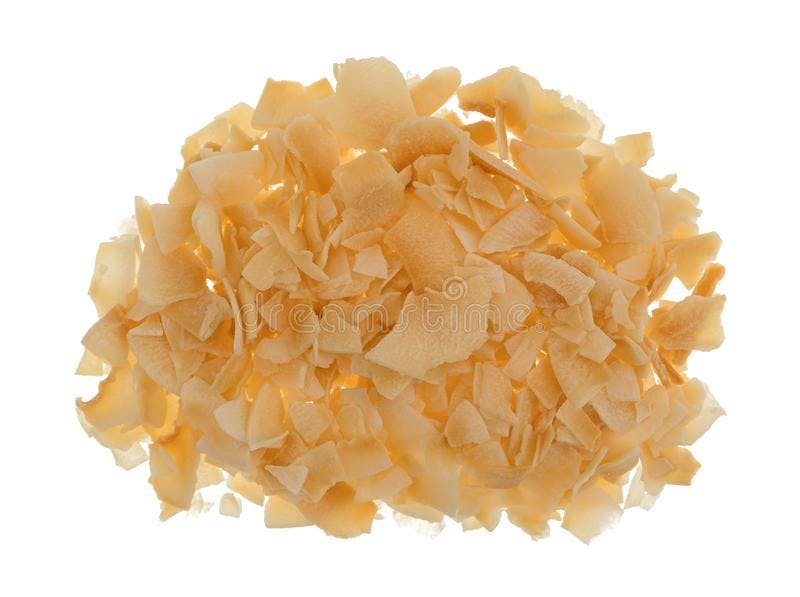 toasted coconut flakes