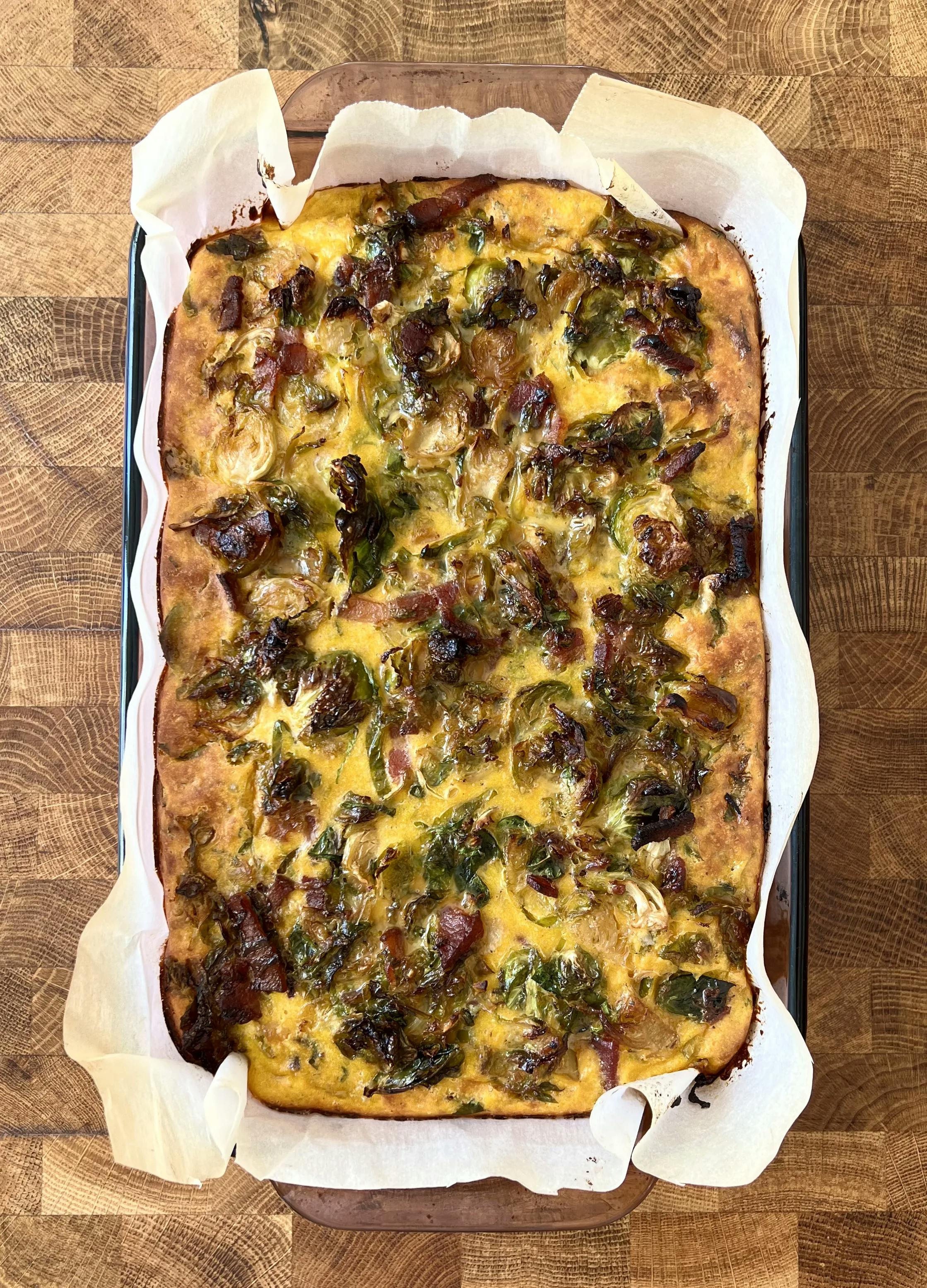 Picture for Sweet Potato & Maple Bacon Brussel Sprout Frittata