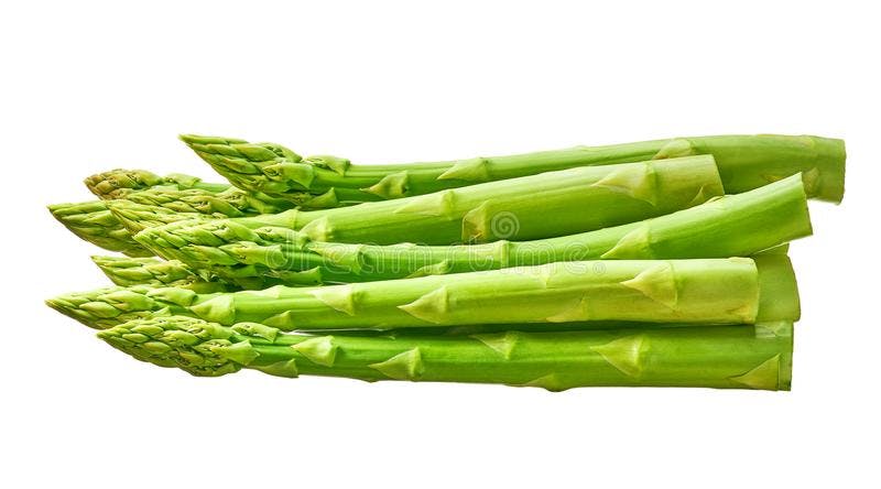 tips of asparagus