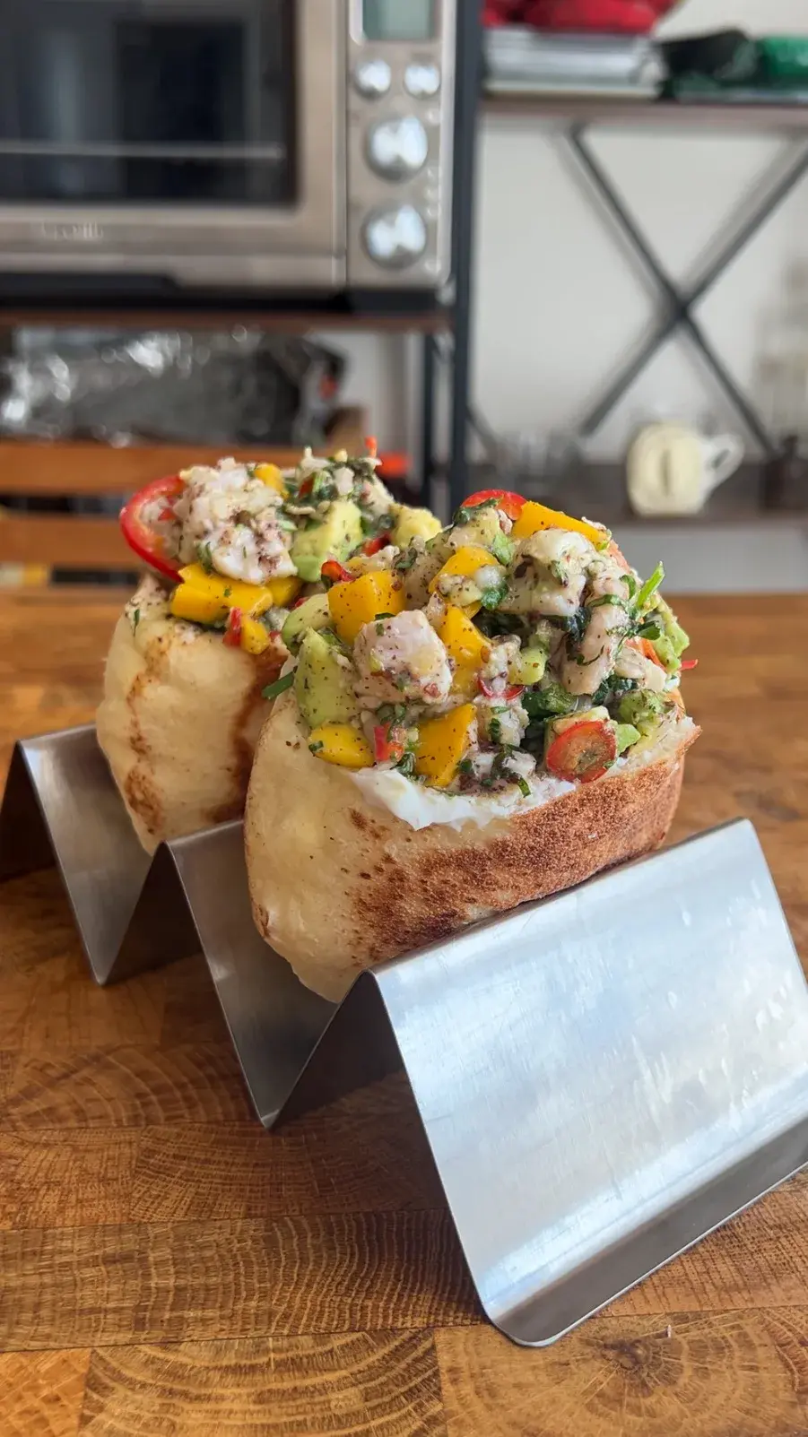 Ceviche Pita Sandwich