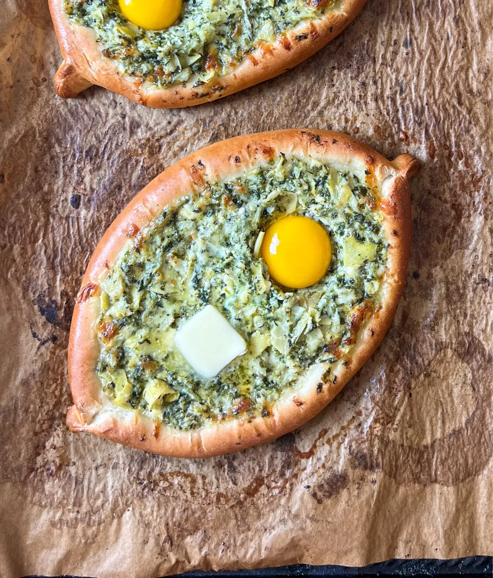 Spinach & Artichoke Khachapuri