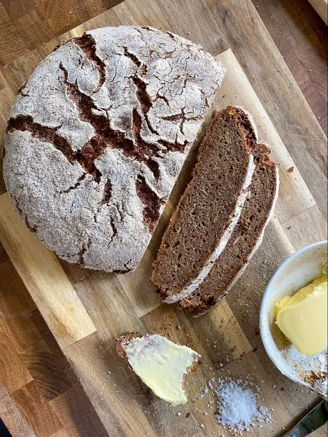 Sunflower Rye Sourdough Bread (100% Rye)