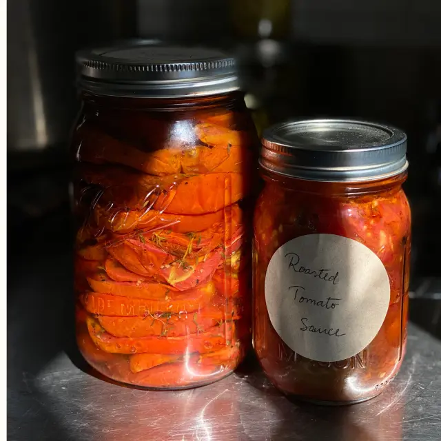 Roasted Thyme Summer Tomatoes