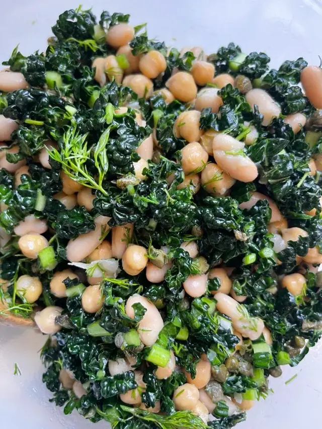 3-Bean Kale Salad