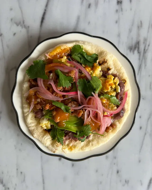 Chorizo Breakfast Taco