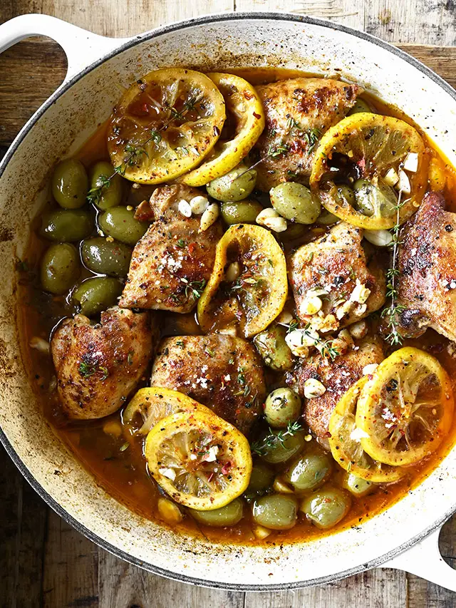 Lemony Olive Chicken Stew