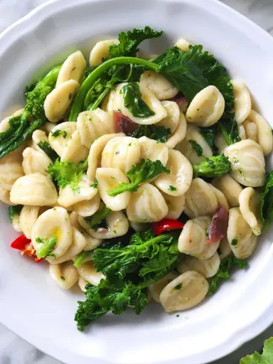 Orecchiette con le Cime di Rapa (broccoli rabe)