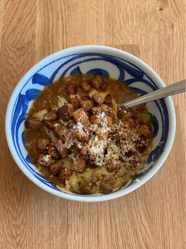 Apple Cider Onion Soup