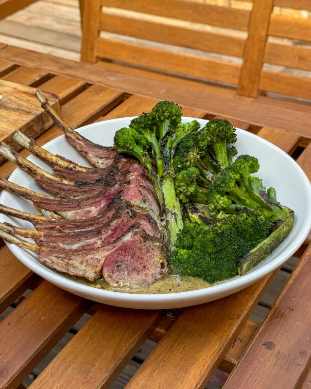 Lamb Chops and Broccoli