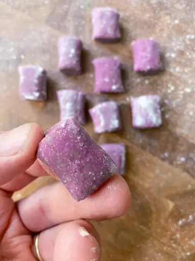 Purple Gnocchi w/ Gorgonzola Sauce