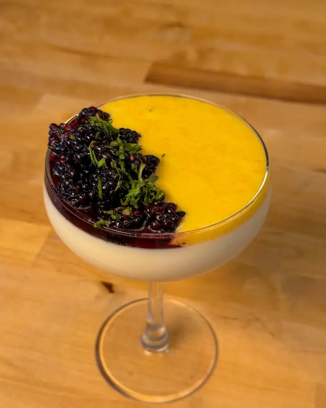 Panna Cotta with Lemon Curd