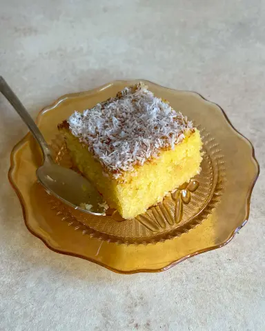 Orange Coconut Semolina Cake