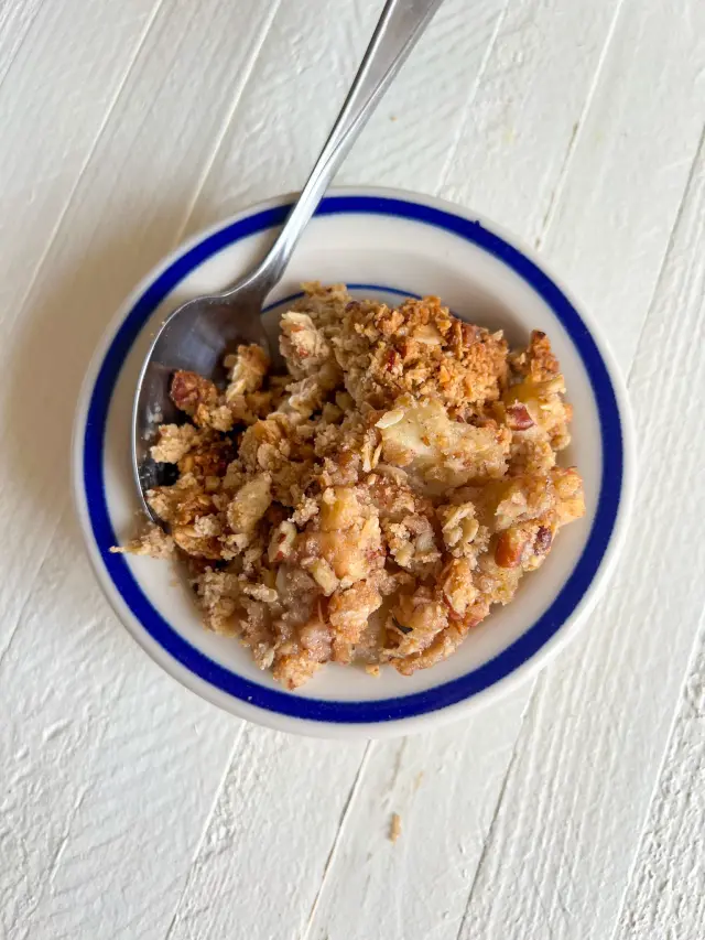Gluten Free Apple Crumble