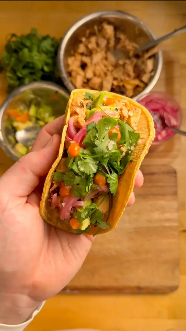 Spicy Marinated Chicken Taco
