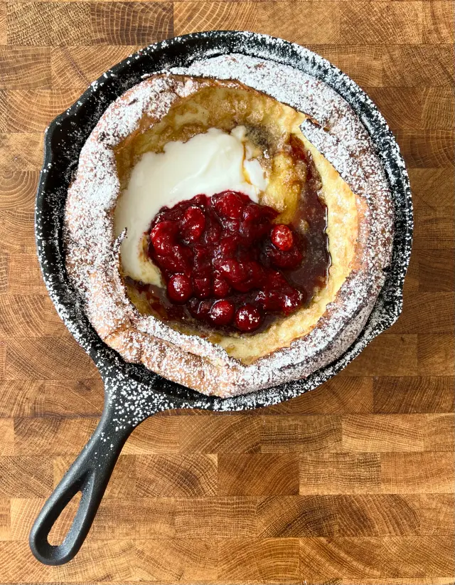 Dutch Pancake with Cranberry Sumac