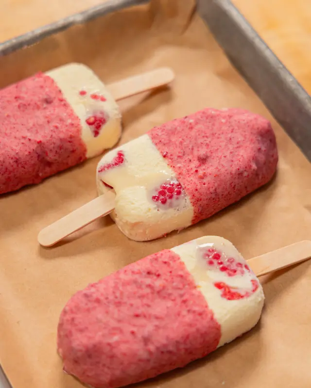 Raspberry Ice Cream Bar